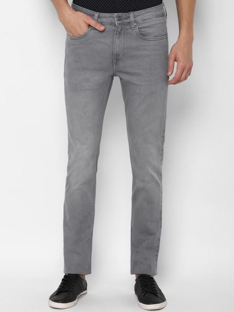

Louis Philippe Jeans Men Grey Slim Fit Heavy Fade Jeans