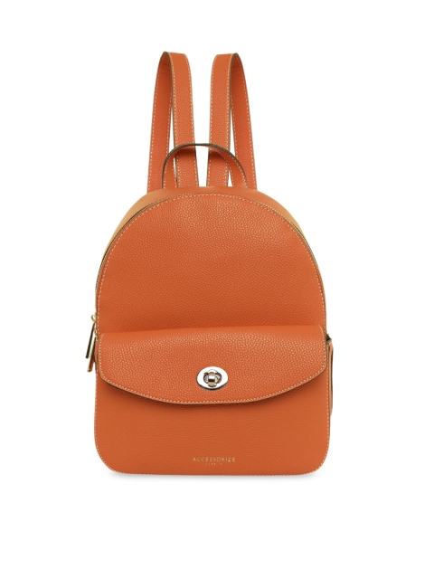 

Accessorize Women Orange Solid Backpack