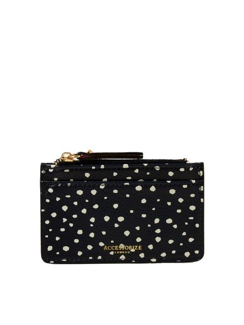 

Accessorize Women Navy Blue Printed Cardholder