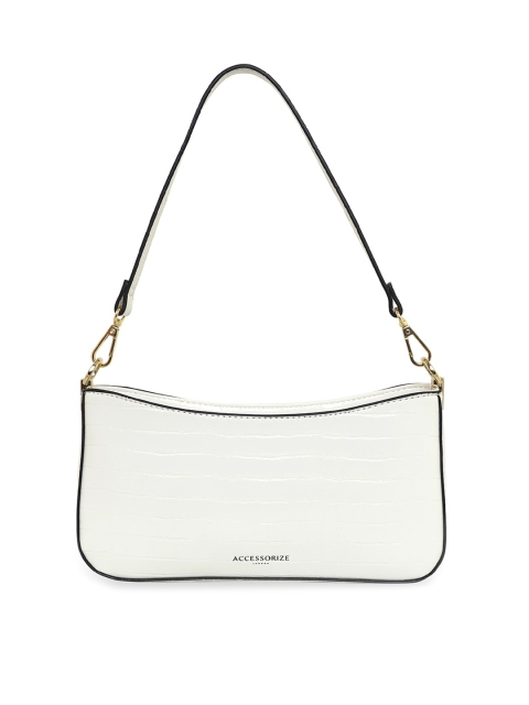 

Accessorize White Animal Textured Structured Shoulder Bag