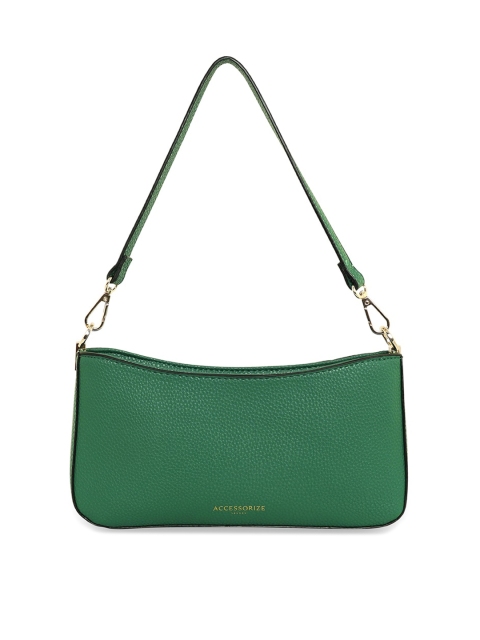 

Accessorize Green PU Structured Shoulder Bag