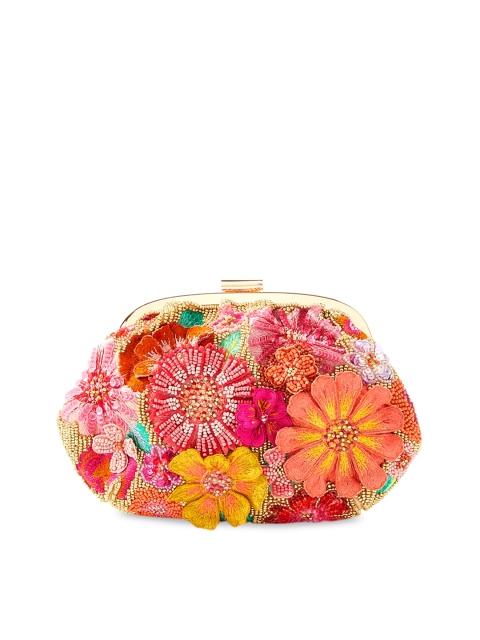 

Accessorize Multicoloured Floral Printed Structured Sling Bag, Multi