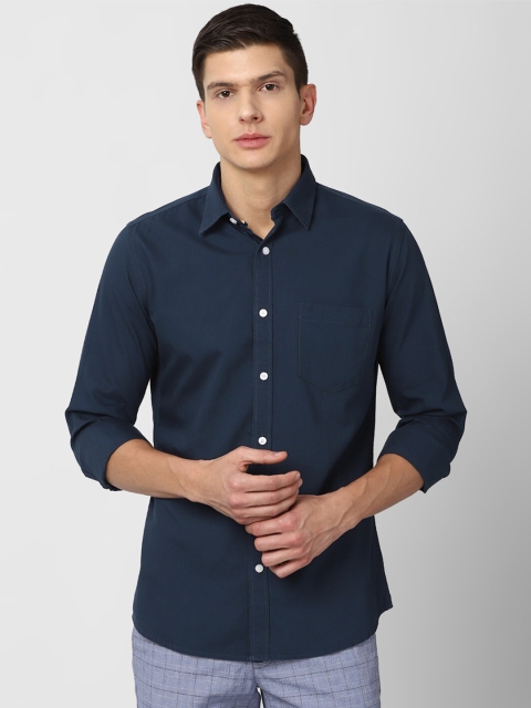 

Van Heusen Sport Men Navy Blue Slim Fit Casual Cotton Shirt
