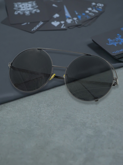 

Bellofox Unisex Black Lens & Black Browline Sunglasses BS-BS1320