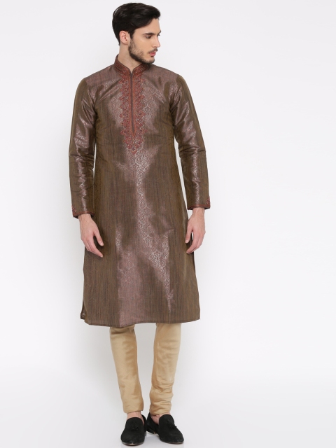 

TOZZI Maroon & Beige Kurta Churidar