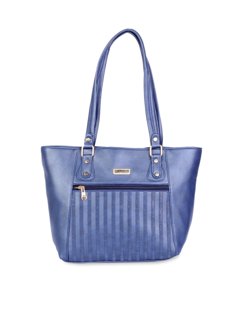 

LELYS Blue PU Shopper Shoulder Bag with Quilted