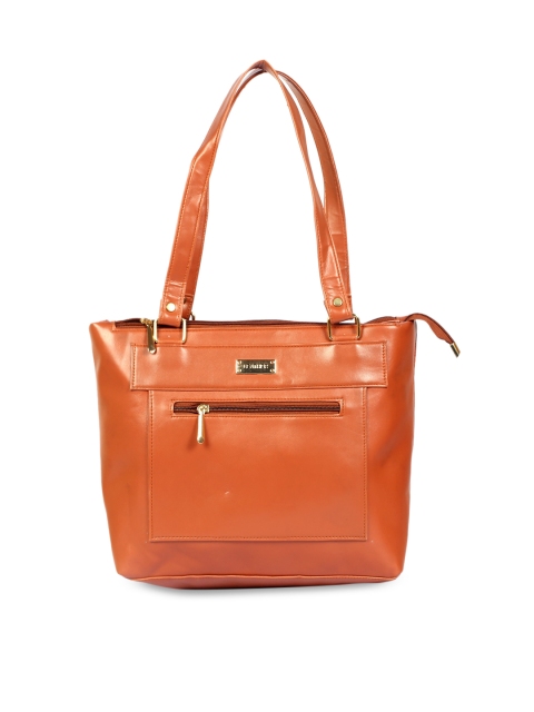 

LELYS Brown Structured Shoulder Bag with Quilted
