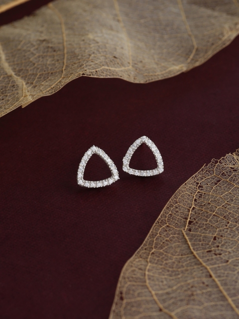 

Hiara Jewels Silver-Toned Contemporary Studs Earrings