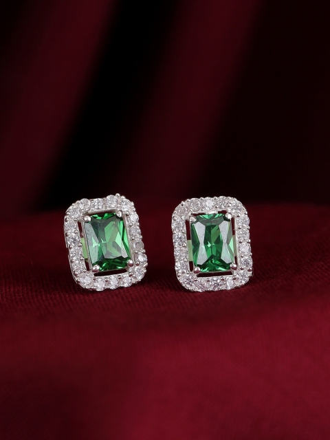 

Hiara Jewels Silver-Toned Contemporary Studs Earrings