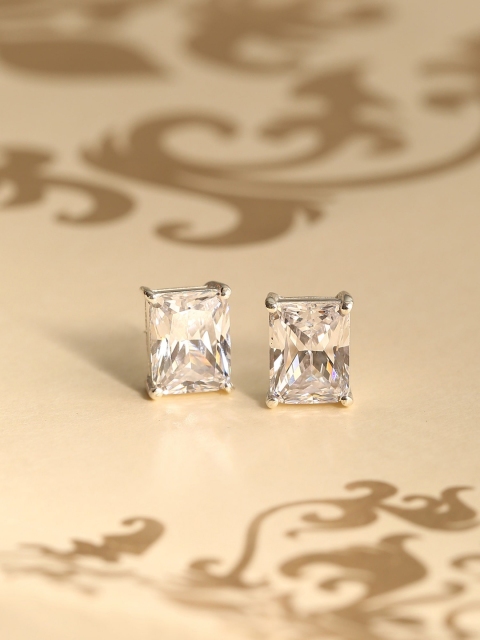 

Hiara Jewels Silver-Toned Contemporary Studs Earrings
