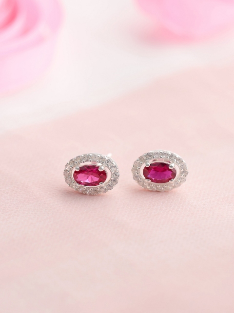 

Hiara Jewels Silver-Toned Contemporary Studs Earrings