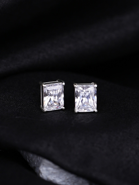 

Hiara Jewels Silver-Toned Contemporary Studs Earrings