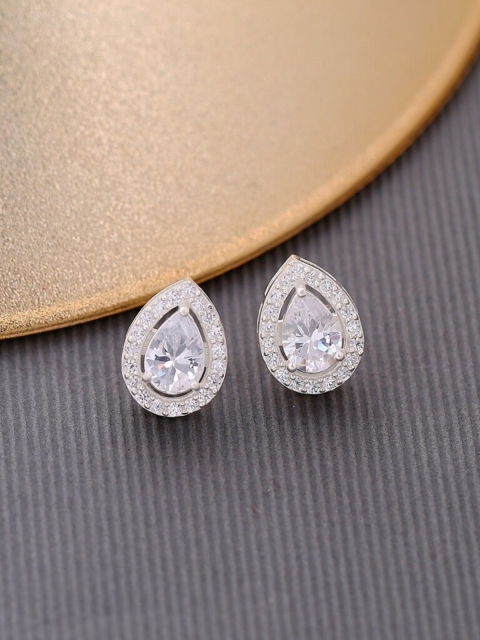 

Hiara Jewels Silver-Toned Contemporary Studs Earrings