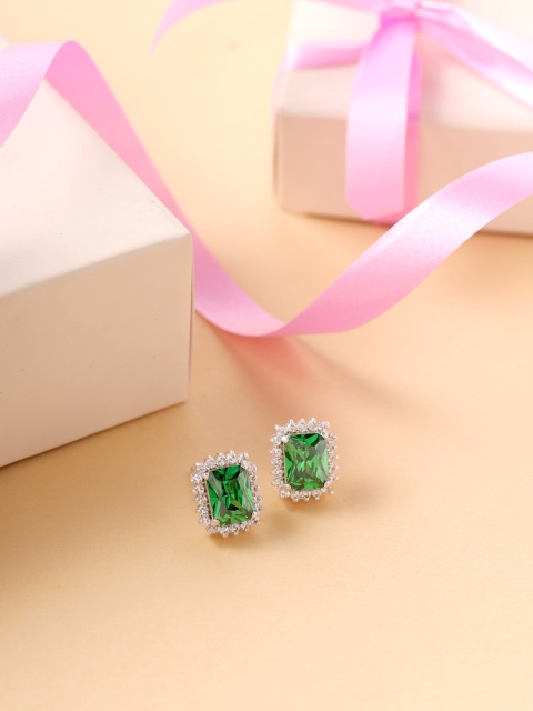 

Hiara Jewels Silver-Toned Contemporary Studs Earrings