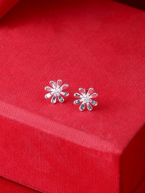 

Hiara Jewels Silver-Toned Contemporary Studs Earrings