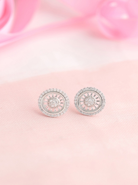 

Hiara Jewels Silver-Toned Contemporary Studs Earrings
