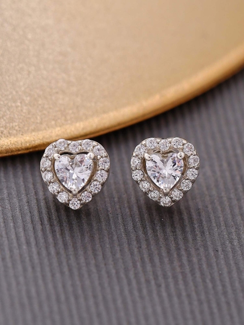 

Hiara Jewels Silver-Toned Contemporary Studs Earrings