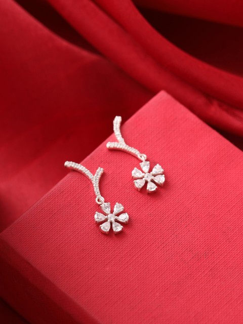 

Hiara Jewels Silver-Toned Contemporary Studs Earrings