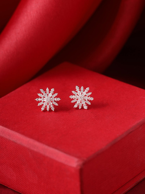 

Hiara Jewels Silver-Toned Contemporary Studs Earrings