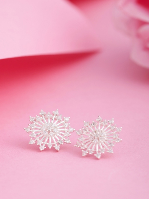 

Hiara Jewels Silver-Toned Contemporary Studs Earrings