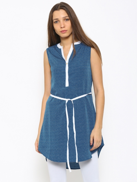 

Annabelle by Pantaloons Blue & White Printed Tunic