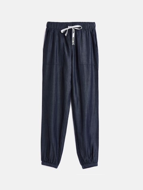 

Noh.Voh - SASSAFRAS Kids Girls Blue Solid Track Pants