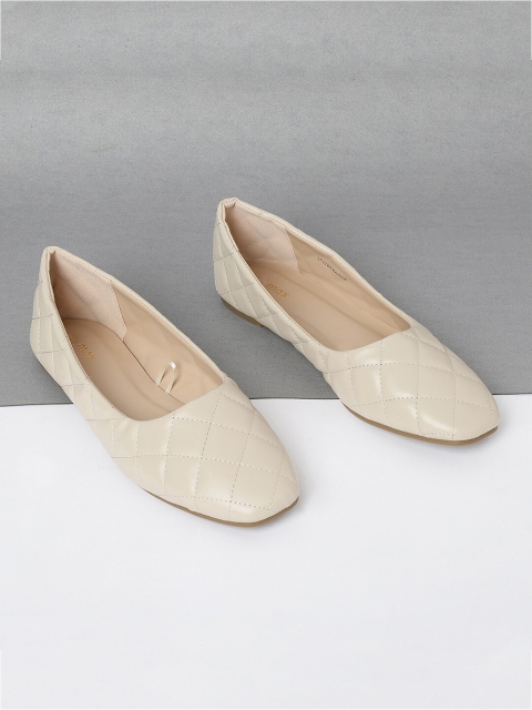

max Women Beige Ballerinas Flats