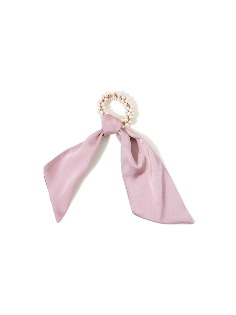 

Accessorize Women Pink & White Embellished Ponytail Holder