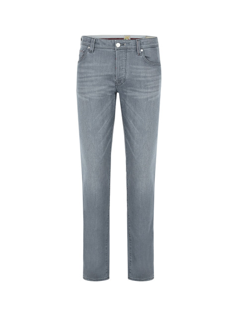 

Tramarossa Men Grey Low Distress Light Fade Pure Cotton Jeans