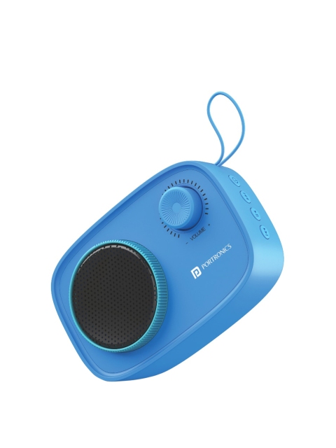 

Portronics Blue Solid Pixel 2 Wireless Bluetooth Portable Speaker With Micro SD
