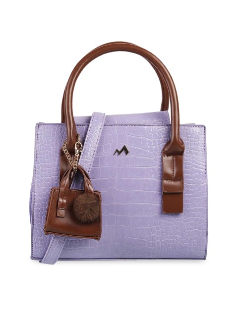 

Metro Lavender Animal Textured Structured Handheld Bag
