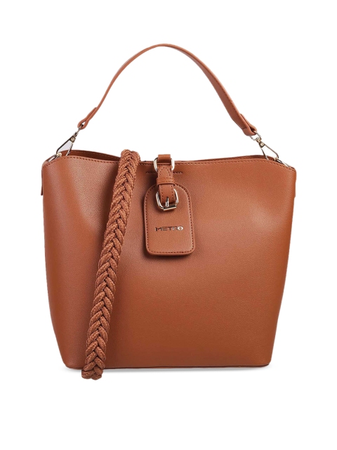 

Metro Brown PU Structured Shoulder Bag