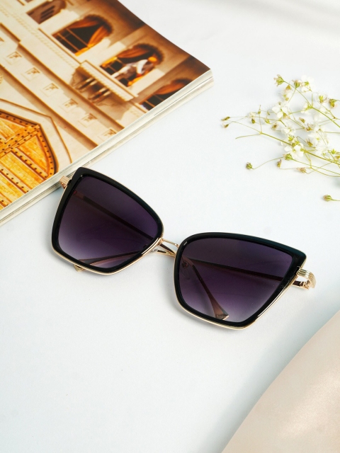 

Ferosh Unisex Purple Lens & Gold-Toned Cateye Sunglasses MARSU-1019