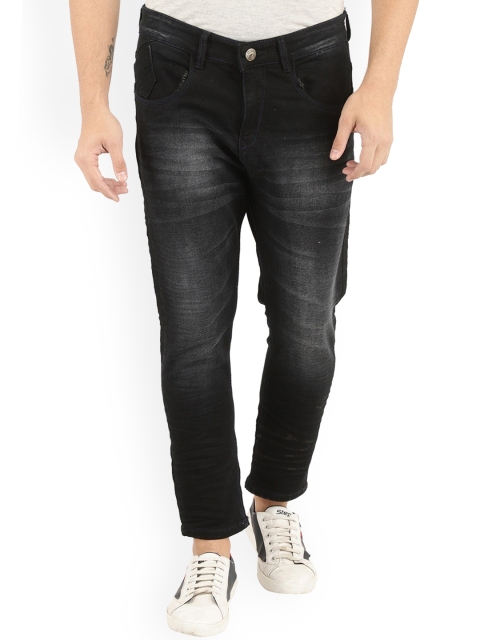 

V-Mart Men Black Mildly Distressed Heavy Fade Stretchable Jeans