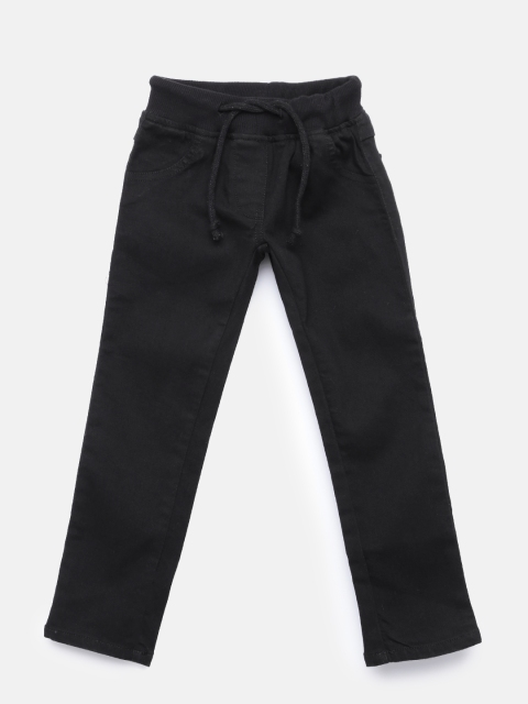 

YK Girls Black Regular Fit Jeans