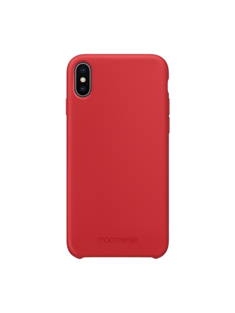 

macmerise Red Solid iPhone XS Back Case