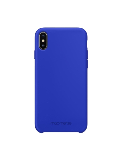 

macmerise Blue Solid iPhone Xs Back Case