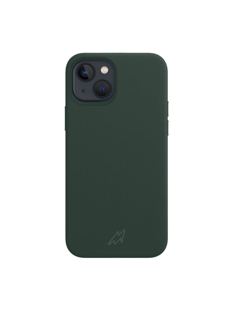 

macmerise Olive Green - Silicone iPhone 13 Back Case, Multi