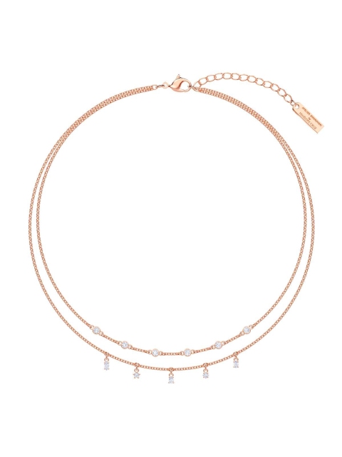 

SWAROVSKI Gold-Toned Rose Gold-Plated Chain