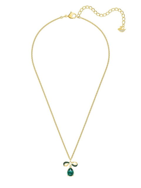 

SWAROVSKI Gold-Plated & Green Chain