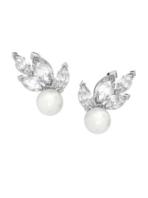 

SWAROVSKI White Leaf Shaped Studs Earrings
