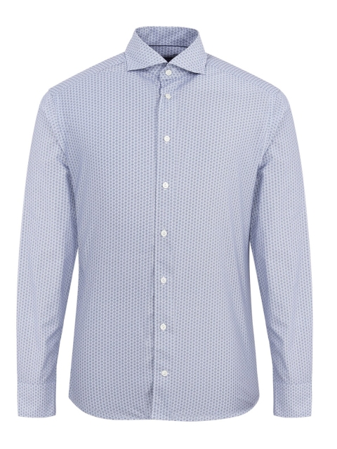 

Eton Men Blue Printed Casual Shirt