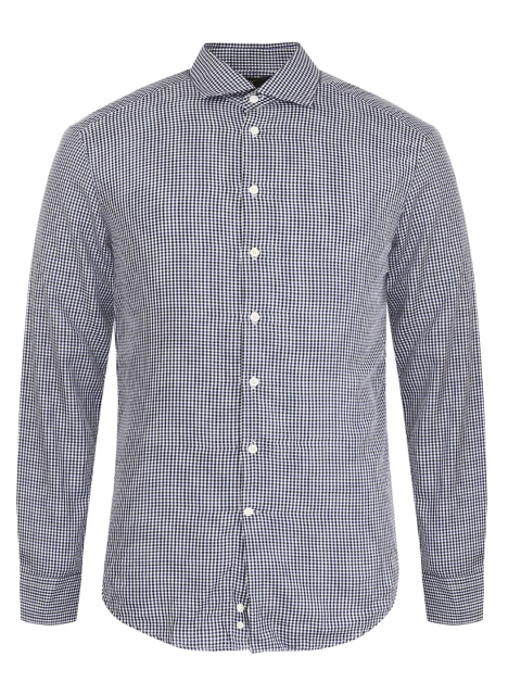 

ETRO Men White Checked Casual Shirt