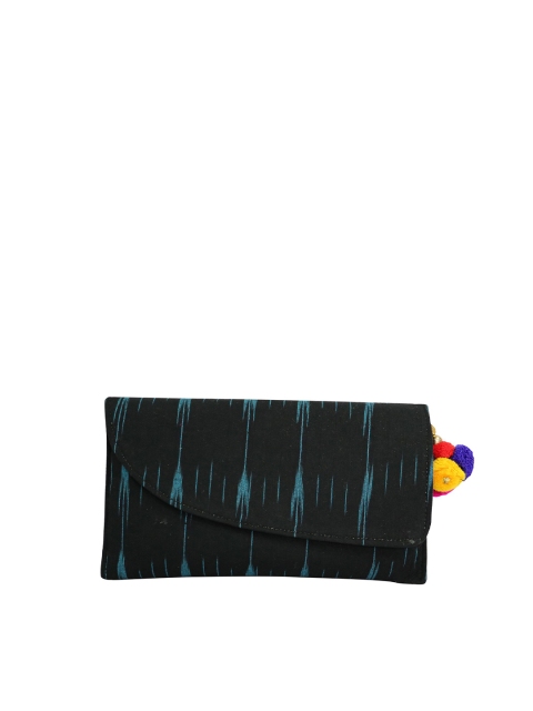 

LELYS Black & Blue Printed Purse Clutch