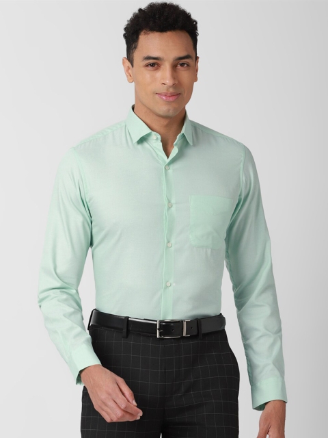 

Peter England Men Green Slim Fit Formal Shirt