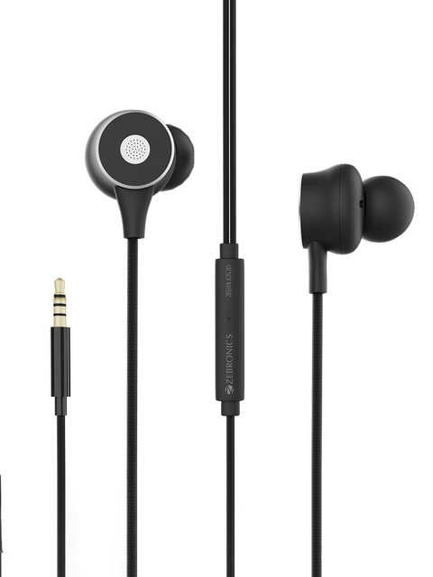 

Zebronics Zeb Buds 20 Stereo Earphone with Mic, Black