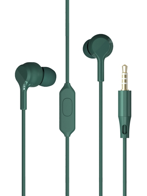 

ZEBRONICS Zeb- Bro Pro Green Solid In-Ear Wired Stereo Earphones