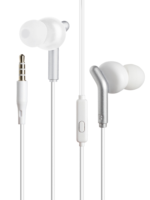 

ZEBRONICS Zeb - Bro White Solid In-Ear Wired Earphones