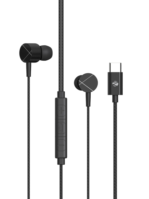 

ZEBRONICS Zeb-Buds C2 Black Solid In-Ear Type C Wired Earphones