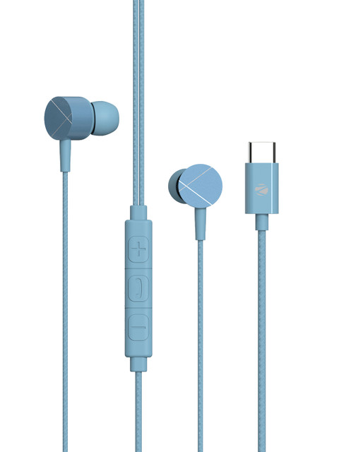 

ZEBRONICS Zeb-Buds C2 in Ear Type Wired Earphones with Mic - Blue